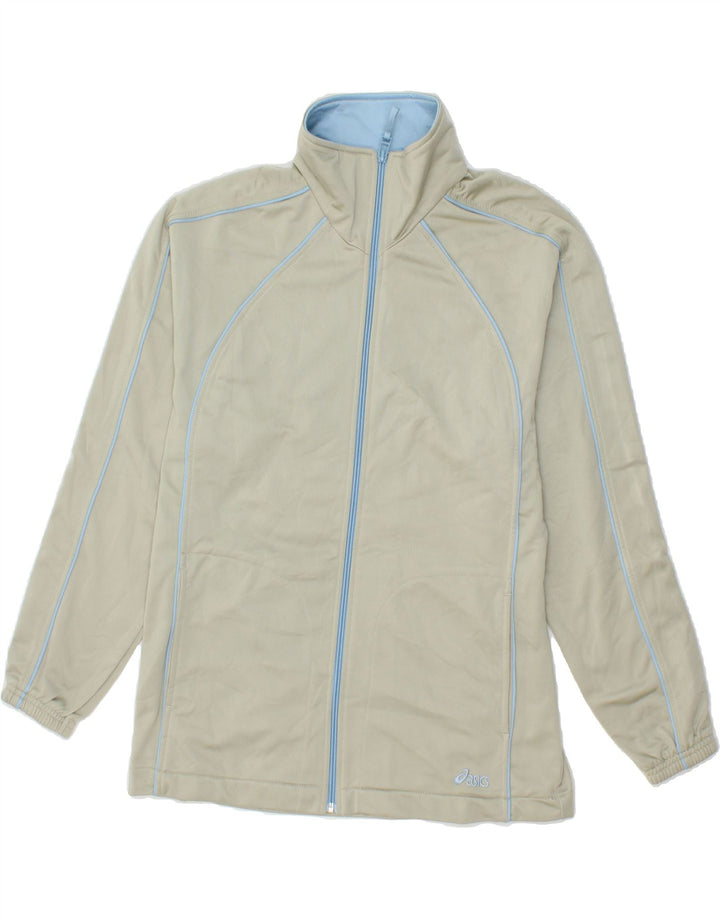 ASICS Mens Tracksuit Top Jacket Medium Grey Polyester Vintage Asics and Second-Hand Asics from Messina Hembry 