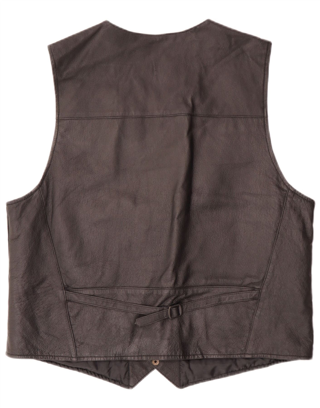 Wilda Herren Lederweste 2XL Schwarzes Leder