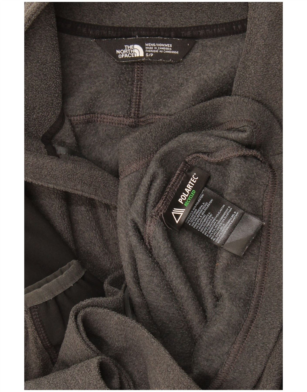 The North Face Herre fleecejakke UK 36 Small Grey Colourblock Polyester