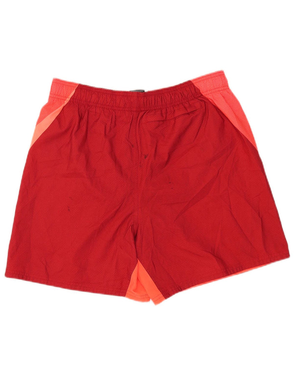 Nike Herre grafiske svømmeshorts Medium Rød Colourblock Polyester