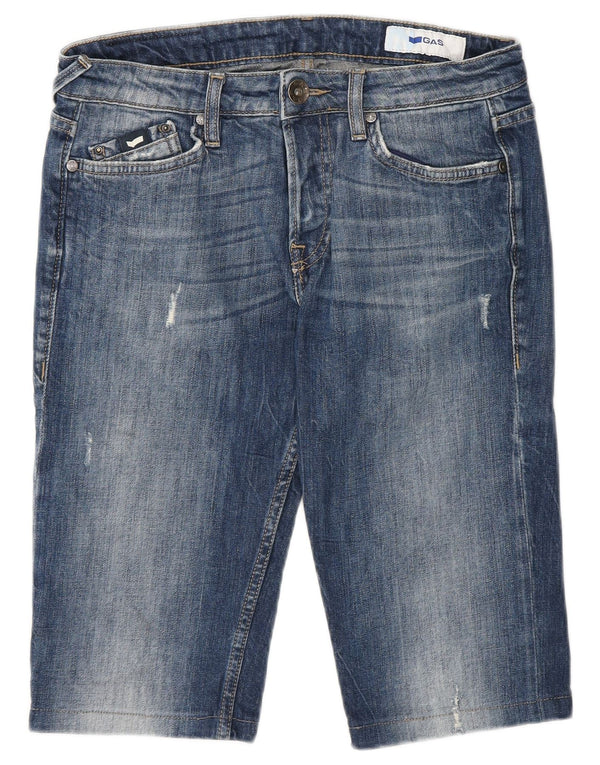 Pantaloni scurți din denim pentru bărbați Gas W29 Small Blue Bumbac