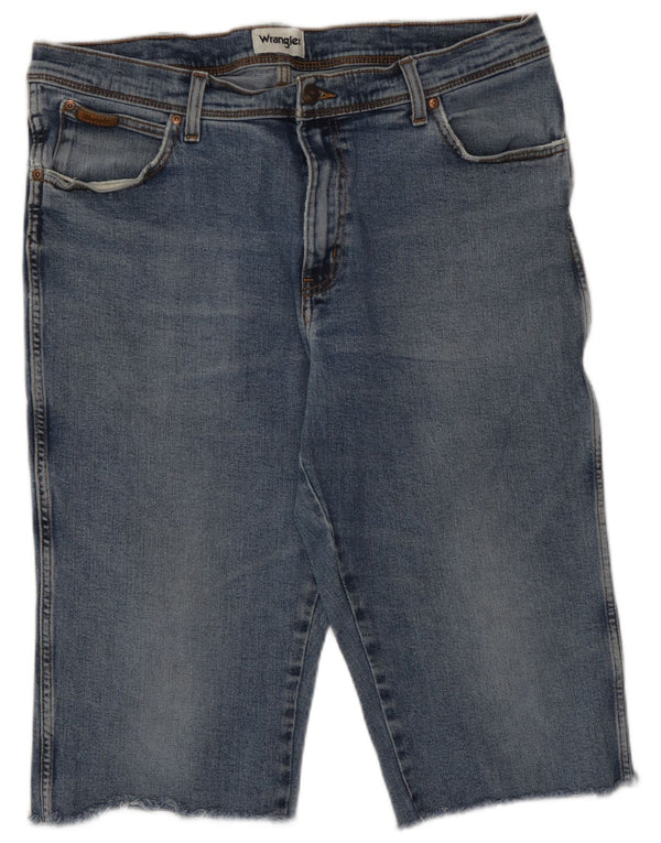 Wrangler Mens Texas Denim Shorts W38 XL Blue