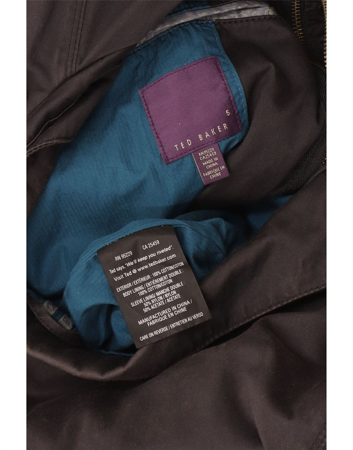 Ted Baker Mens Utility Jacket Size 5 XL Grey Cotton