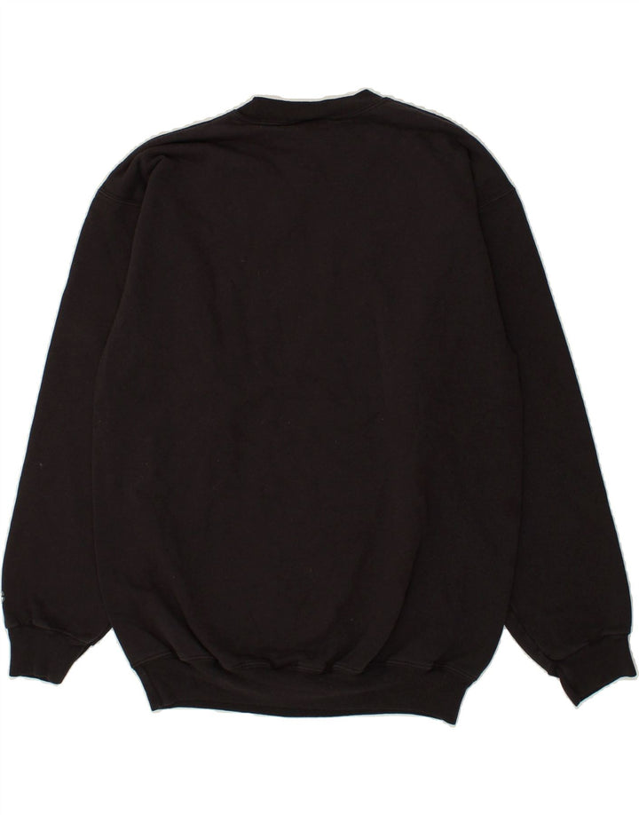CHAMPION Mens Graphic Sweatshirt Jumper Medium Black Vintage Champion and Second-Hand Champion from Messina Hembry 