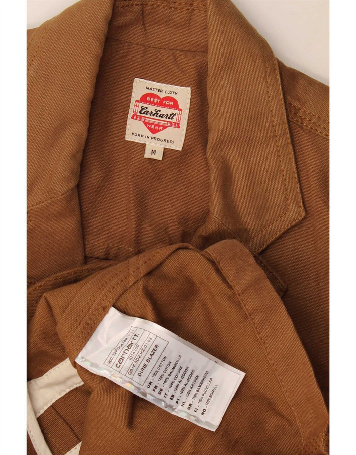Giacca blazer da uomo a 3 bottoni Carhartt UK 38 Cotone marrone medio