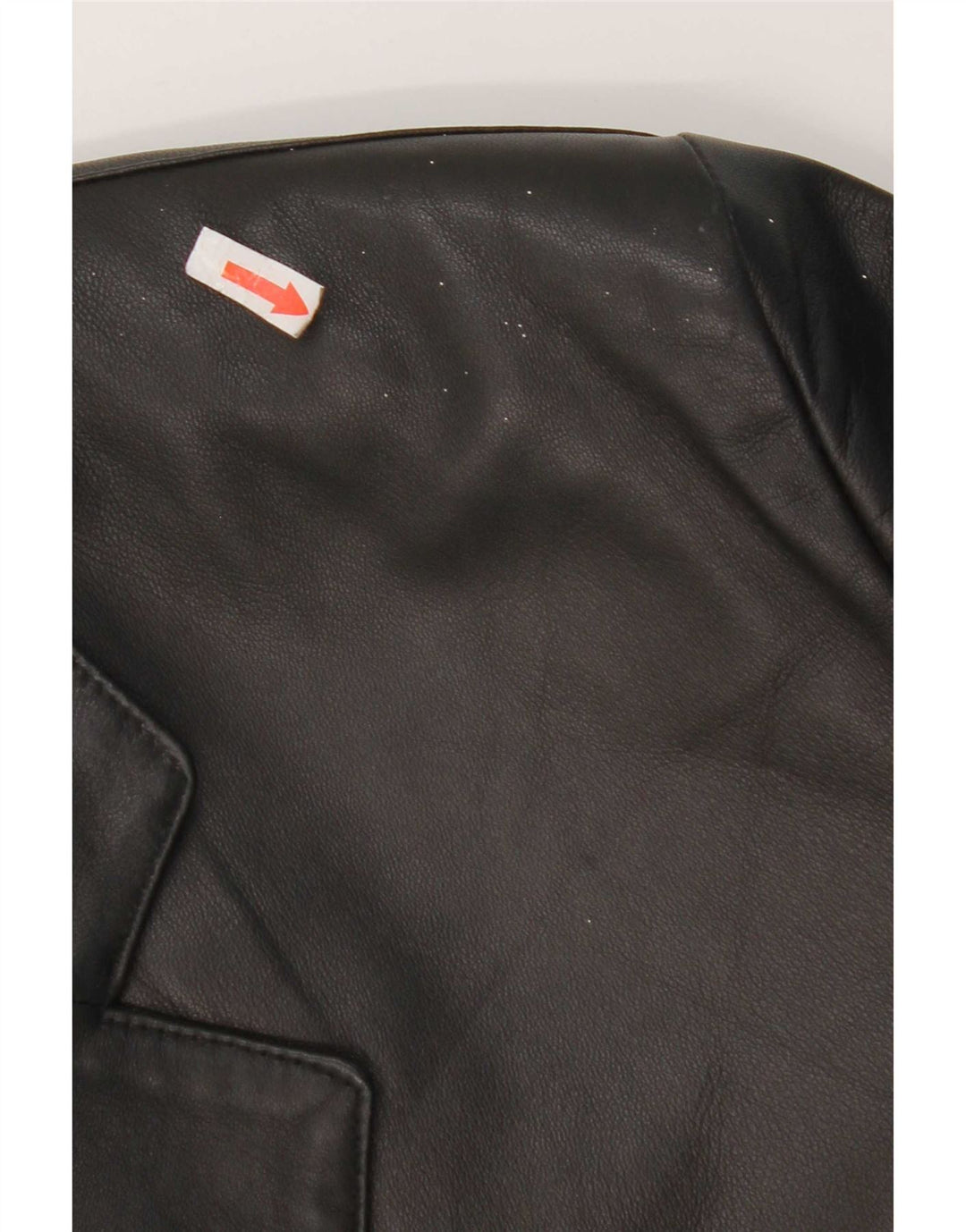 Jaqueta blazer masculina vintage de couro com 3 botões IT 56 2XL preta