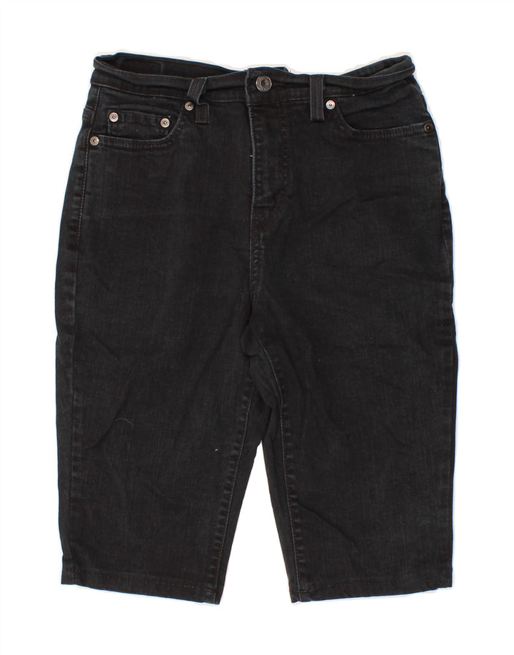 LEVI'S Womens 512 Denim Shorts US 8 Medium W30 Black Cotton Vintage Levi's and Second-Hand Levi's from Messina Hembry 