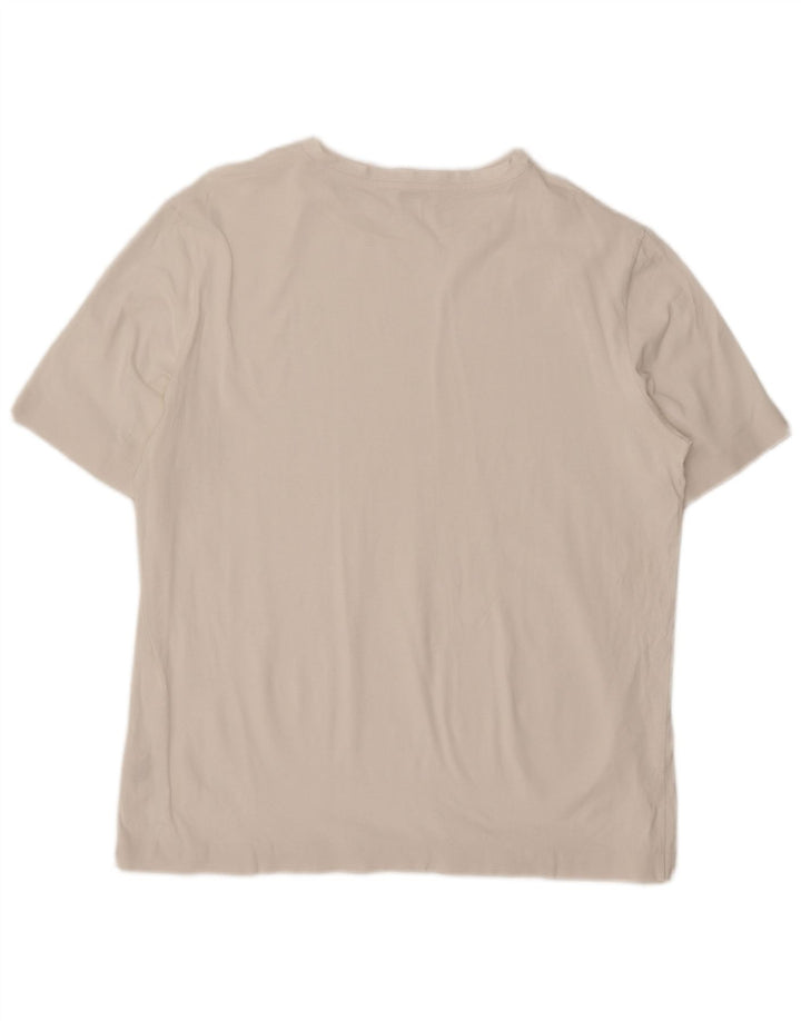 COS T-Shirt Homme Haut Large Blanc Coton