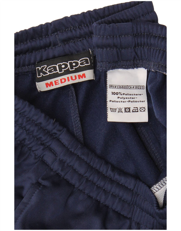 KAPPA Mens Tracksuit Trousers Medium Navy Blue Polyester