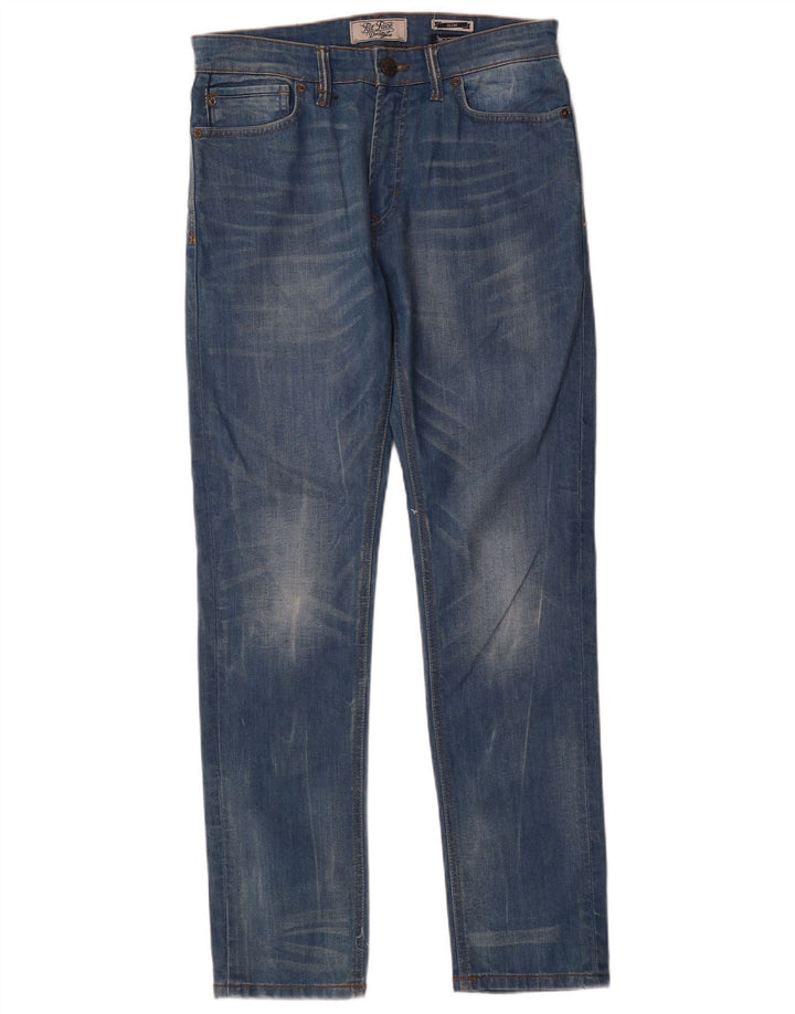 Fat Face Mens Slim Jeans W32 L32 Blue Cotton
