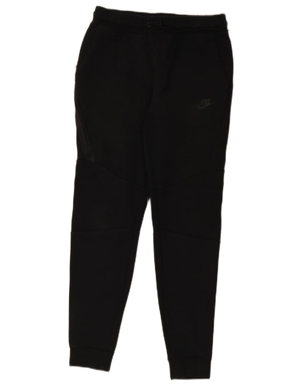 Nike Mens Tracksuit Trousers Joggers Small Black Cotton
