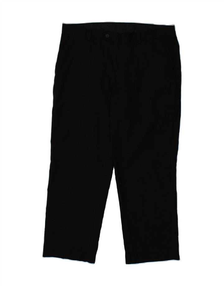 IZOD Mens Straight Suit Trousers W38 L30 Black Vintage Izod and Second-Hand Izod from Messina Hembry 