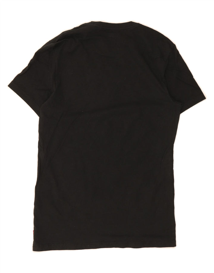 LEVI'S Womens Slim T-Shirt Top UK 12 Medium Black Cotton Vintage Levi's and Second-Hand Levi's from Messina Hembry 