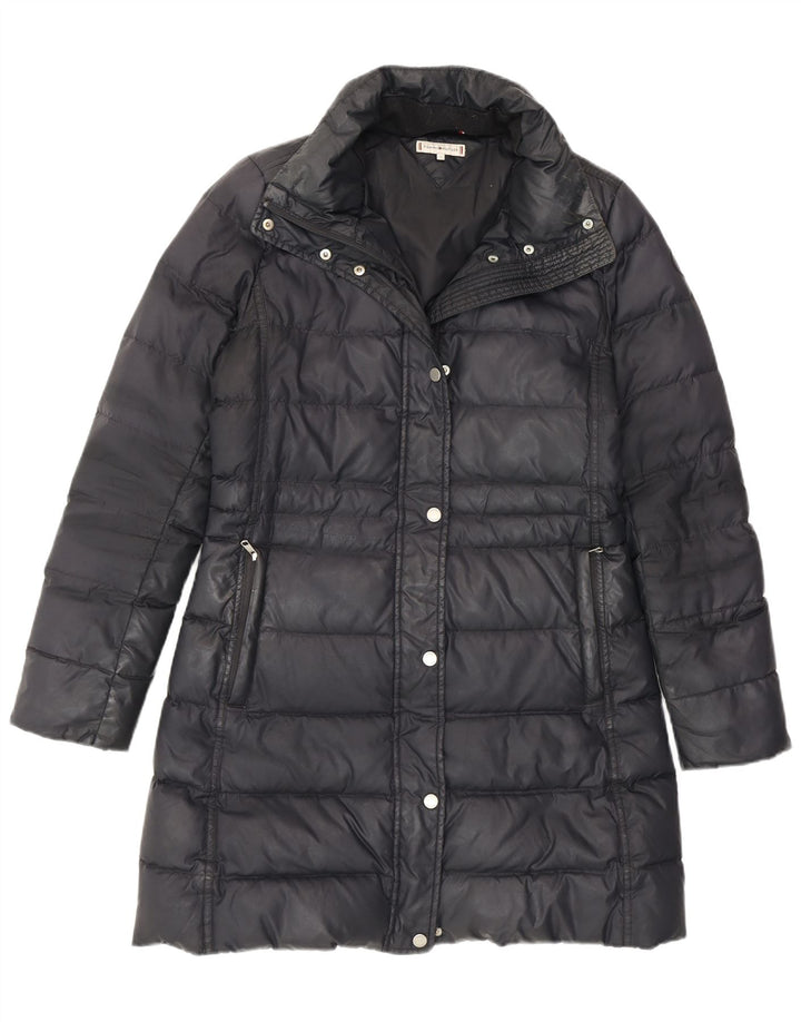 Tommy Hilfiger Womens Padded Coat UK 10 Small Grey Polyester