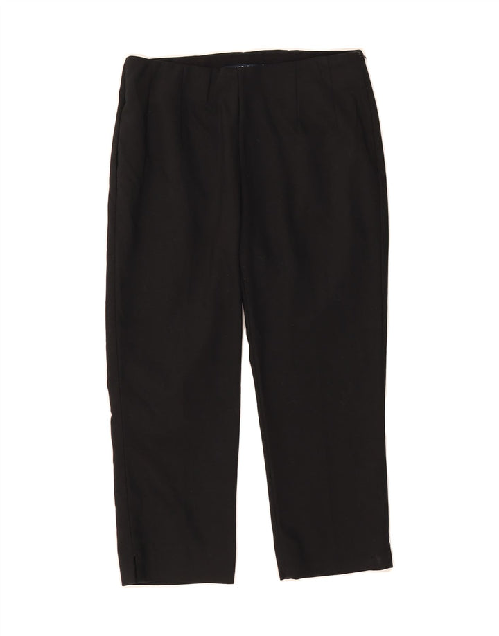CHAPS Womens Straight Capri Trousers US 4 Small W28 L21 Black Vintage Chaps and Second-Hand Chaps from Messina Hembry 