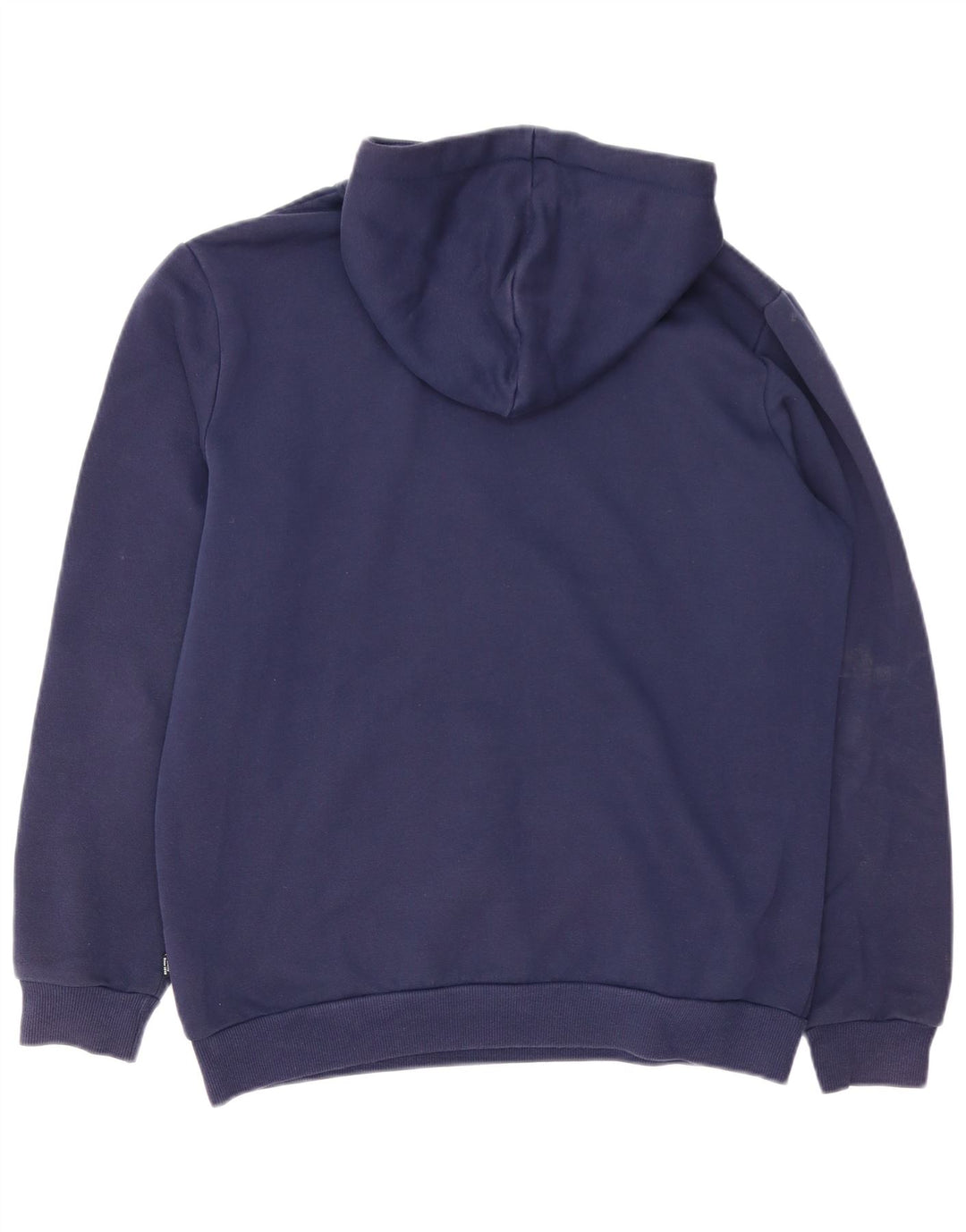 PUMA Mens Hoodie Jumper Medium Navy Blue Cotton