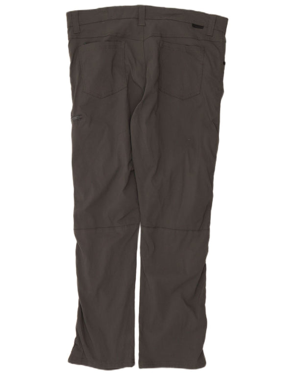 Pantaloni cargo dritti da uomo Wrangler W38 L30 nylon grigio