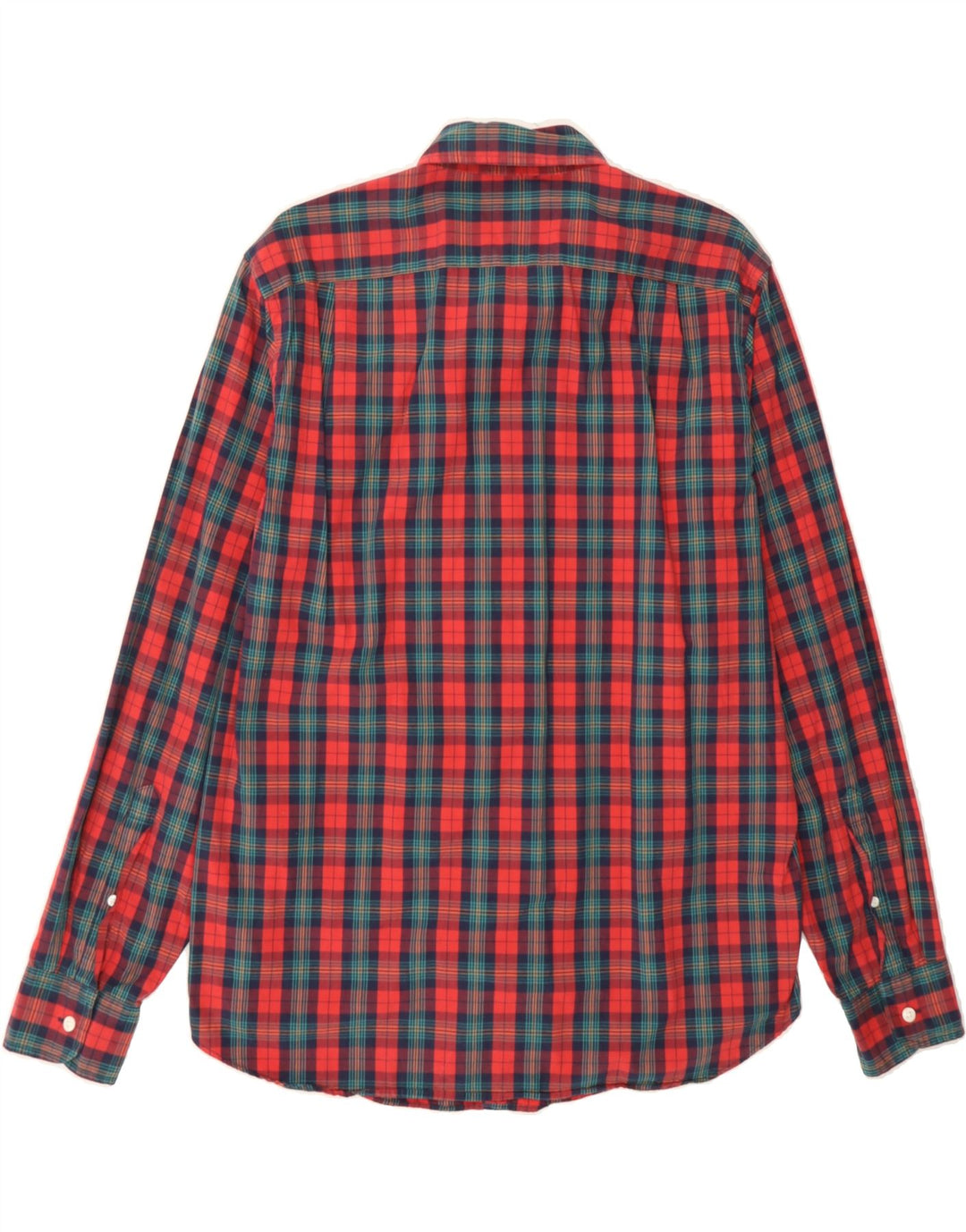 J. CREW Mens Shirt Large Red Check Cotton Vintage J. Crew and Second-Hand J. Crew from Messina Hembry 