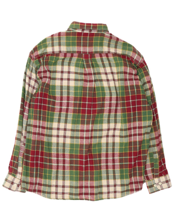 Camisa masculina de flanela Rodrigo tamanho 42 16 1/2 grande algodão xadrez multicolorido