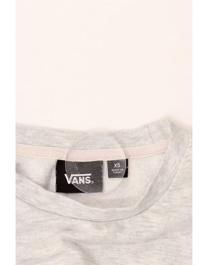 VANS Mens Graphic Sweatshirt Jumper XS Grey Cotton Vintage Vans and Second-Hand Vans from Messina Hembry 