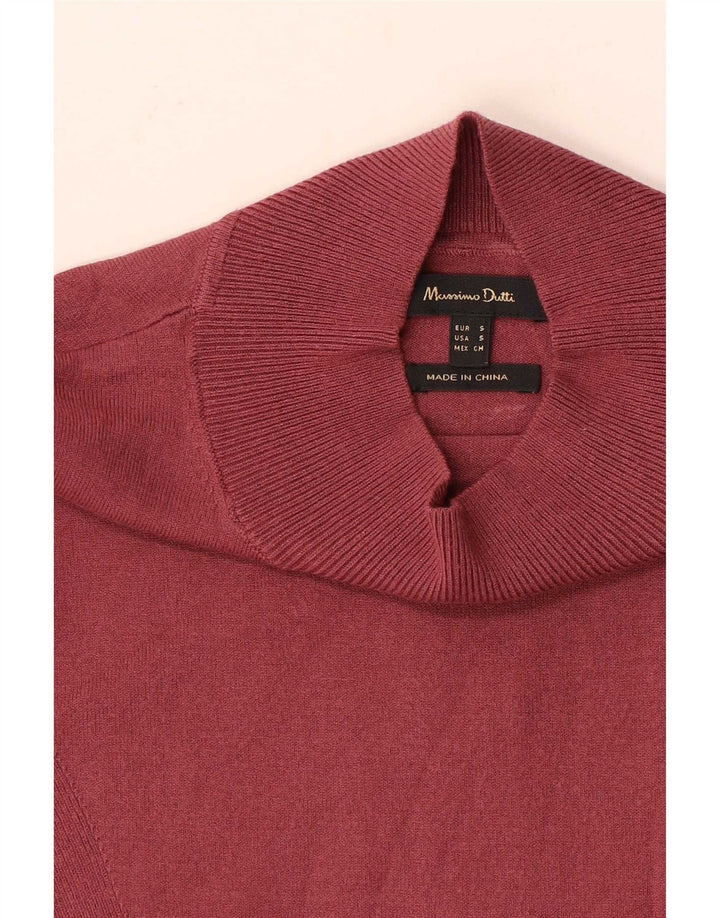 Massimo Dutti Womens Blouse Top UK 8 Small Red