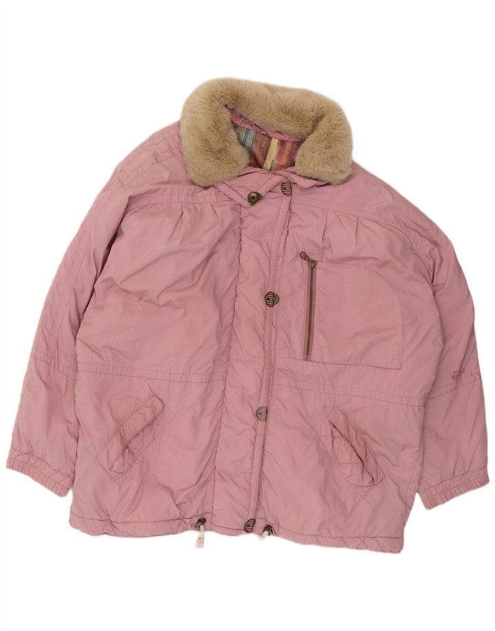 ELHO Womens Loose Fit Padded Jacket EU 44 XL Pink Polyamide
