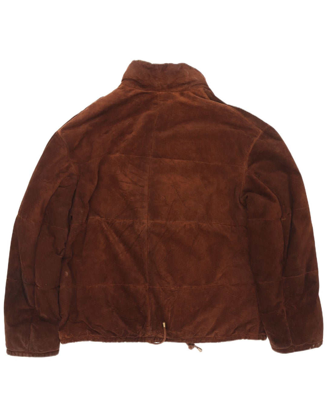 Conbipel Mens Natural Wear Suede Windbreaker Jacket IT 52 Large Brown