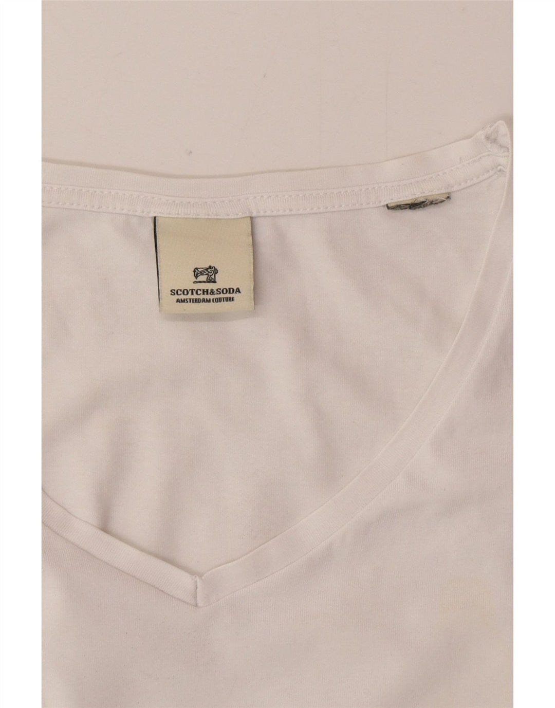 Scotch & Soda Mens T-Shirt Top Large White