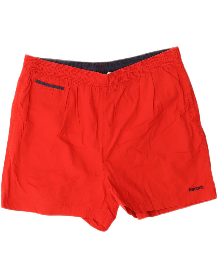 REEBOK Mens Swimming Shorts 2XL  Red Cotton Vintage Reebok and Second-Hand Reebok from Messina Hembry 