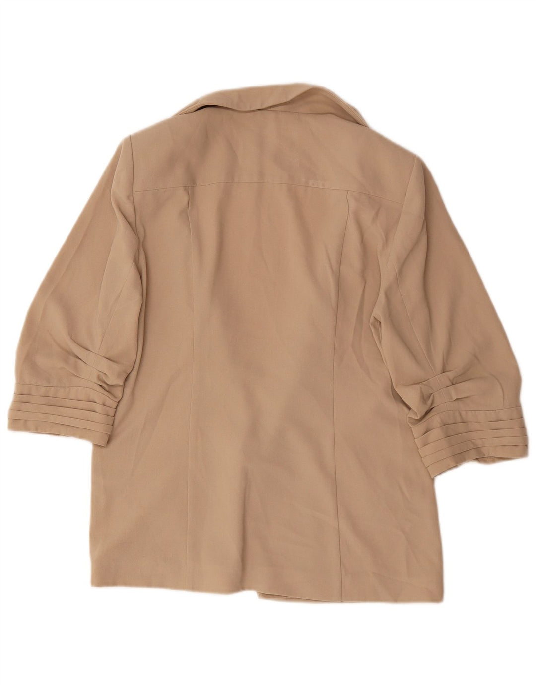 Marks & Spencer Dame 3/4-ærmet blazerjakke UK 12 Medium Beige