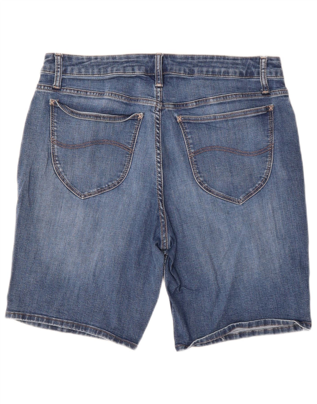LEE Bermuda en jean taille moyenne Riders pour femme W32 Bleu moyen