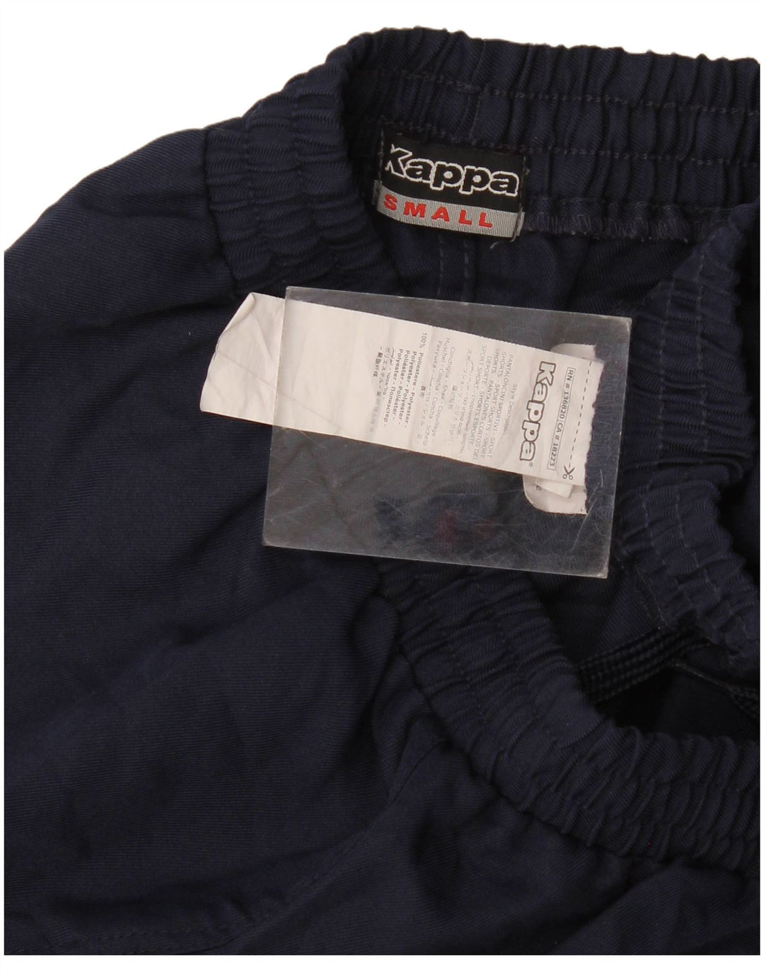 Kappa Womens Graphic Sport Shorts Small Navy Blue Polyester