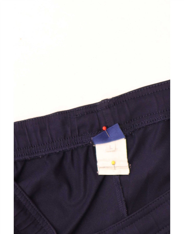 Asics Mens Sport Shorts Large Navy Blue Polyester