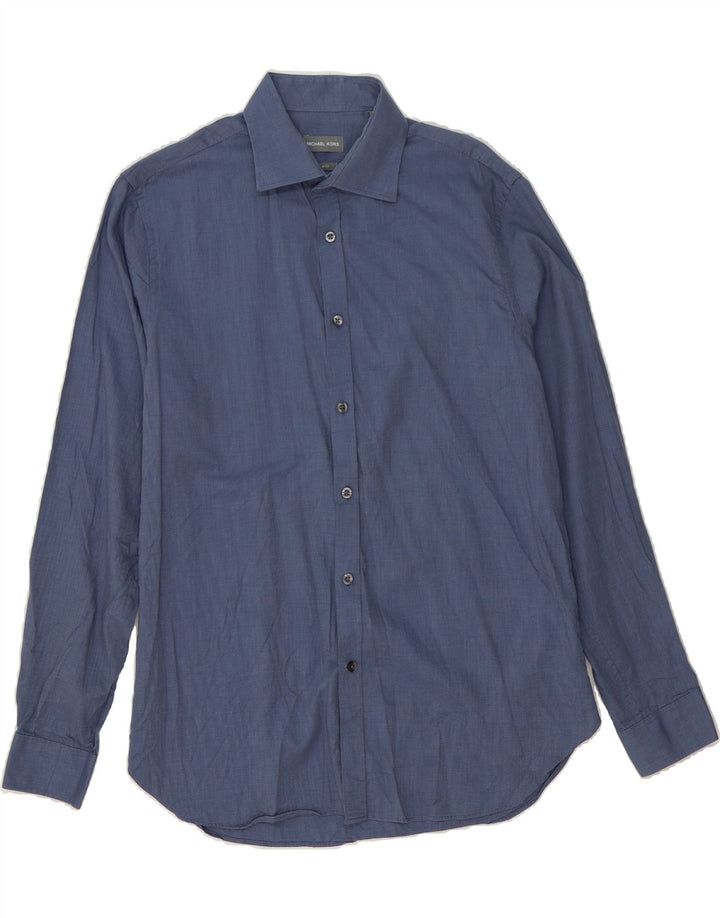 MICHAEL KORS Mens Slim Fit Shirt Size 16 1/2 Large Blue Vintage Michael Kors and Second-Hand Michael Kors from Messina Hembry 