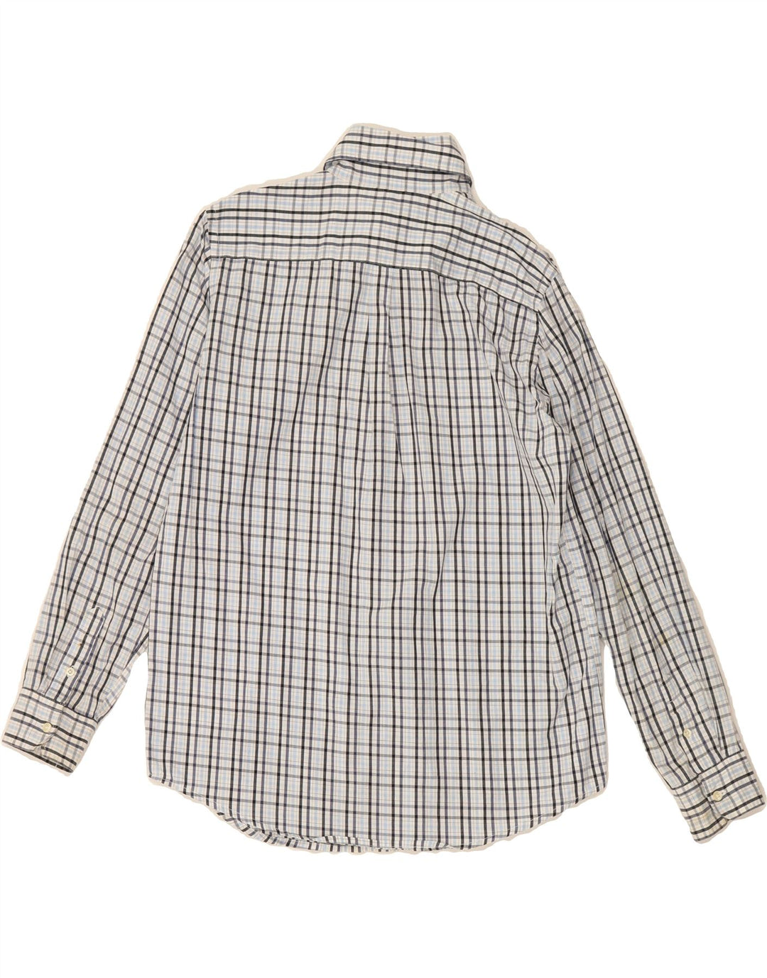 BENETTON Mens Shirt Small Blue Check Vintage Benetton and Second-Hand Benetton from Messina Hembry 