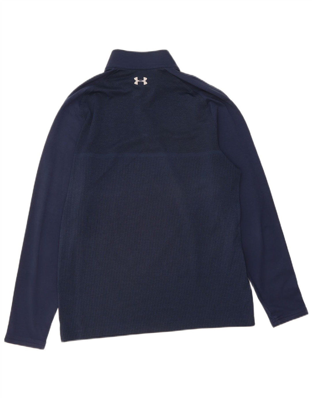 UNDER ARMOUR Mens Zip Neck Pullover Tracksuit Top Medium Navy Blue