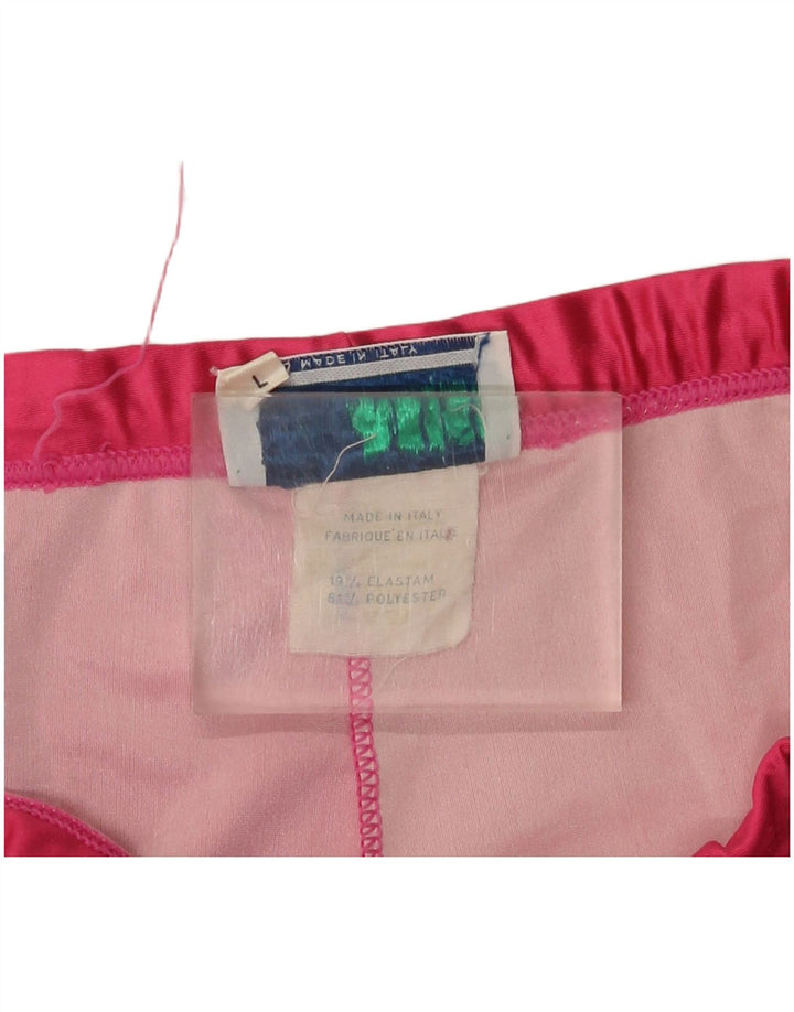 Asics Girls Graphic Leggings 13-14 Years Large Pink Polyester