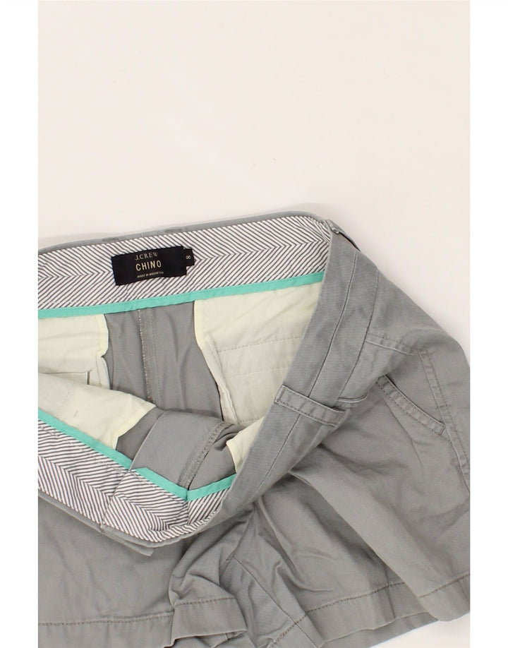 J. CREW Womens Chino Shorts US 8 Medium W34  Grey Cotton Vintage J. Crew and Second-Hand J. Crew from Messina Hembry 