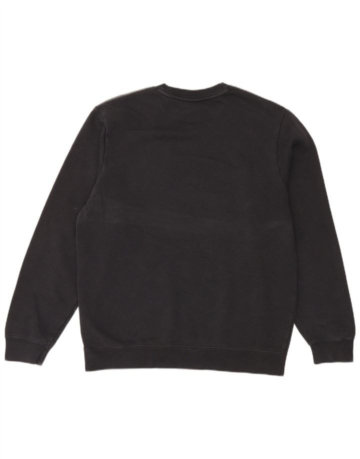 Nike Herren-Sweatshirt mit Grafik, mittelgroß, Schwarz, Colourblock-Baumwolle