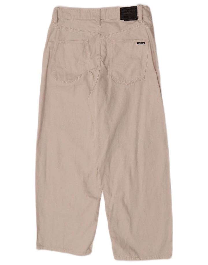 Jeans corti da uomo Volcom W30 L25 cotone bianco