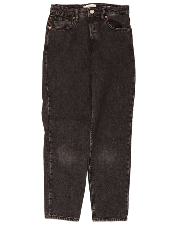 Zara Jean fuselé taille haute pour femme EU 38 Small W28 L27 Coton noir