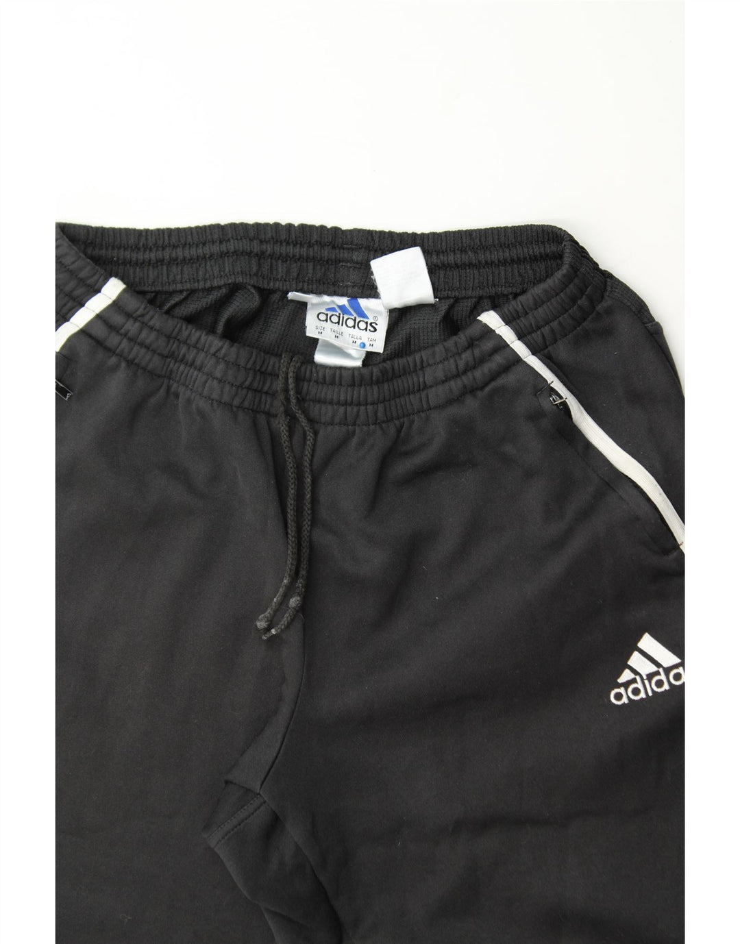 ADIDAS Mens Tracksuit Trousers Medium  Black Vintage Adidas and Second-Hand Adidas from Messina Hembry 