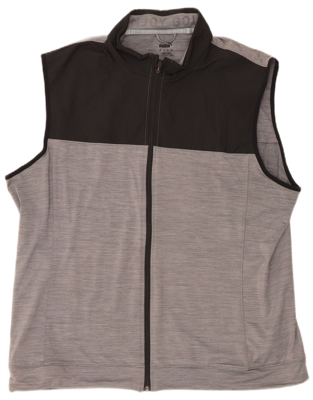 Puma Veste de survêtement sans manches pour homme XL Gris Colorblock Polyester