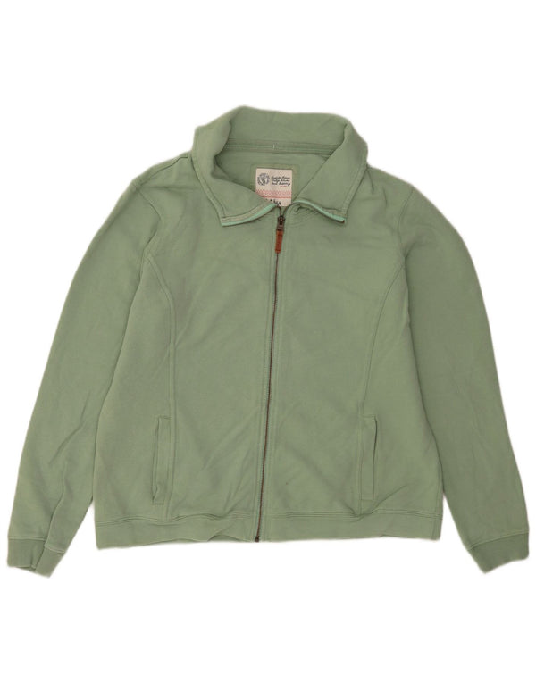 Giacca da ginnastica da donna Fat Face UK 18 XL Cotone verde