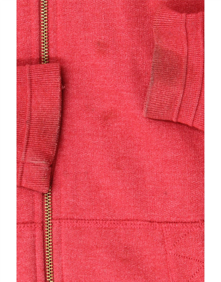 Weird Fish Mens Zip Hoodie Sweater Medium Red Cotton