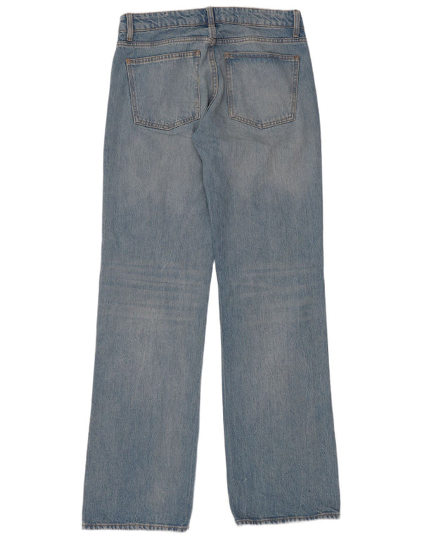 Jeans dritti da donna Zara EU 36 XS W26 L34 cotone blu