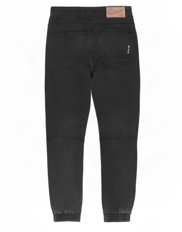Diesel Womens Joggers Straight Jeans IT 42 Medium W29 L28 Black Cotton