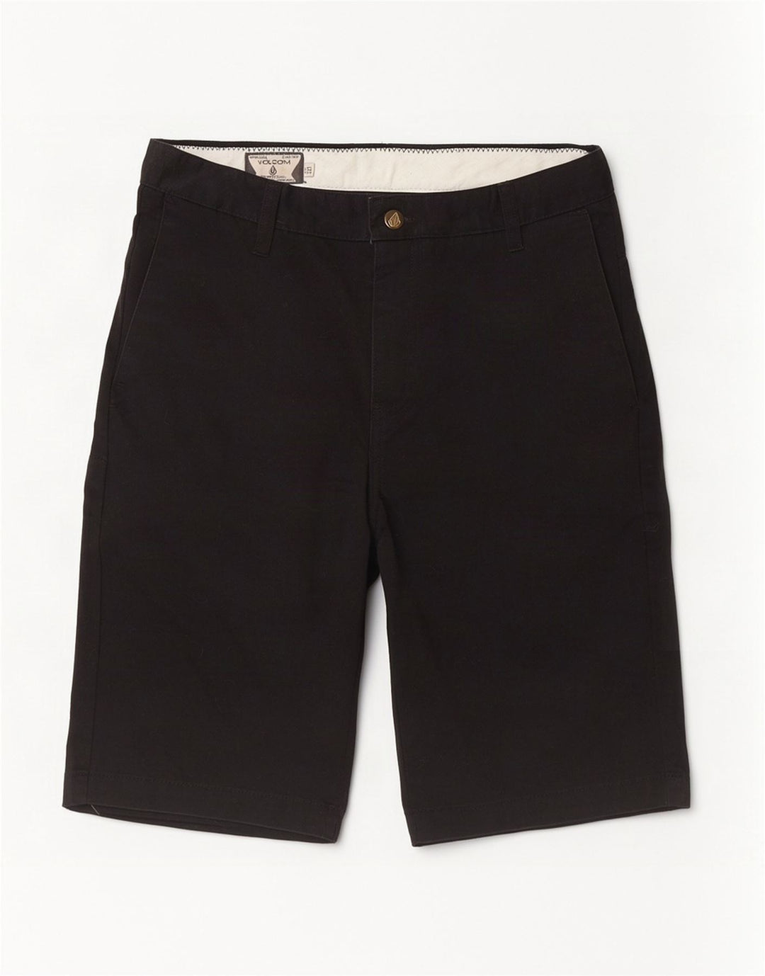 Pantaloncini chino da uomo Volcom W30 cotone nero medio