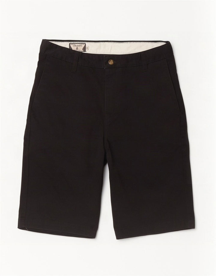 Pantaloncini chino da uomo Volcom W30 cotone nero medio