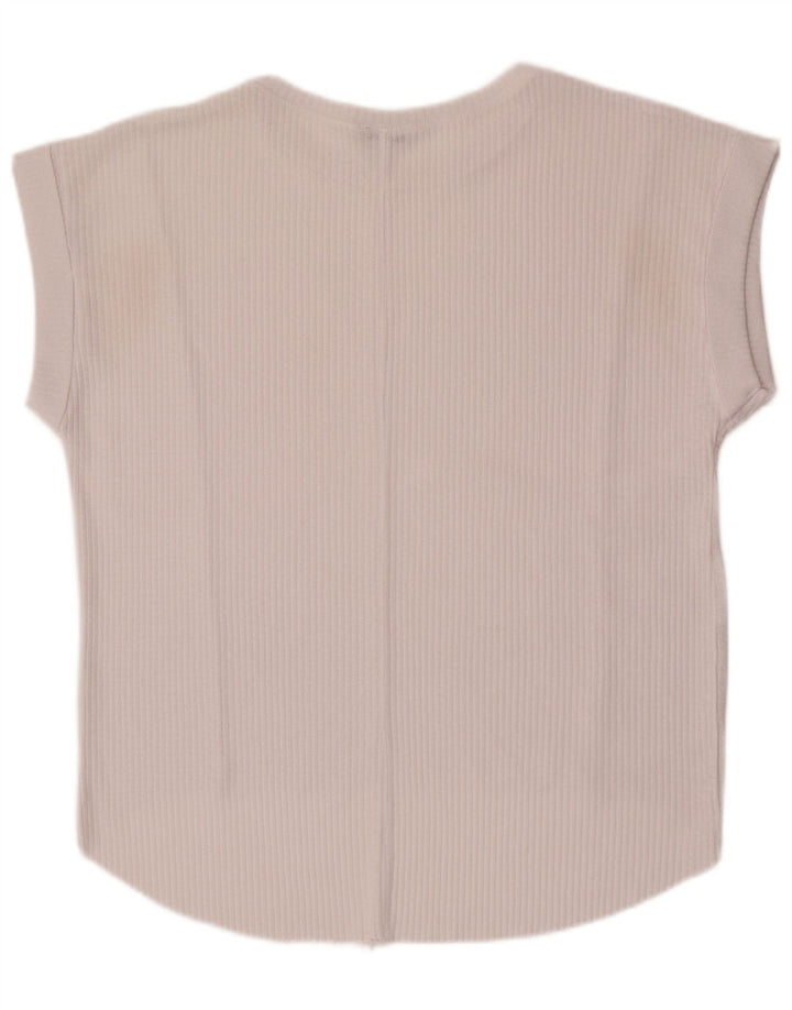 Zara Womens Oversized Vest Top UK 10 Small White
